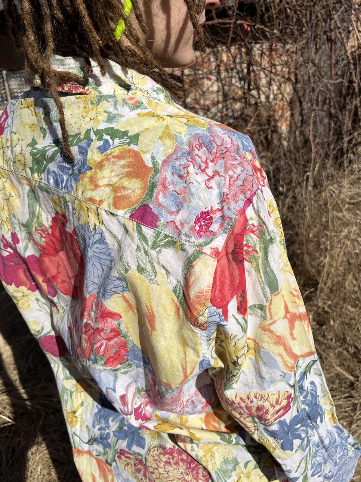 Vintage Ganesh Floral Boho Shirt Paisley Details Italy Size US XL / EU 56 / 4 - 12 Thumbnail