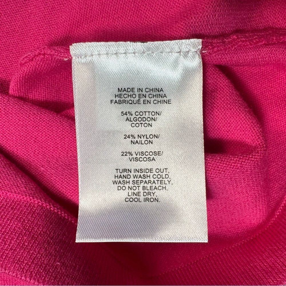 Jones New York NWT New $79 Jones New York Stitch Sleeve Azalea Pink Sweate Size L / US 10 / IT 46 - 8 Thumbnail