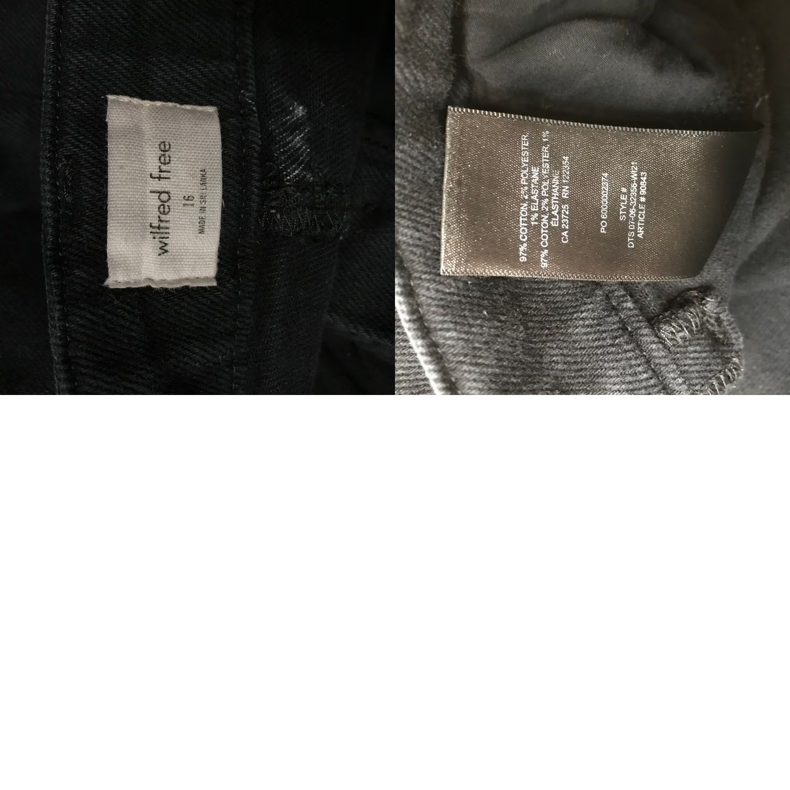 Vintage Wilfred Free Black Cargo Pants Womens Size 16 Casual Pockets Cargo Pants Womens Size 38" / US 16 / IT 52 - 8 Thumbnail