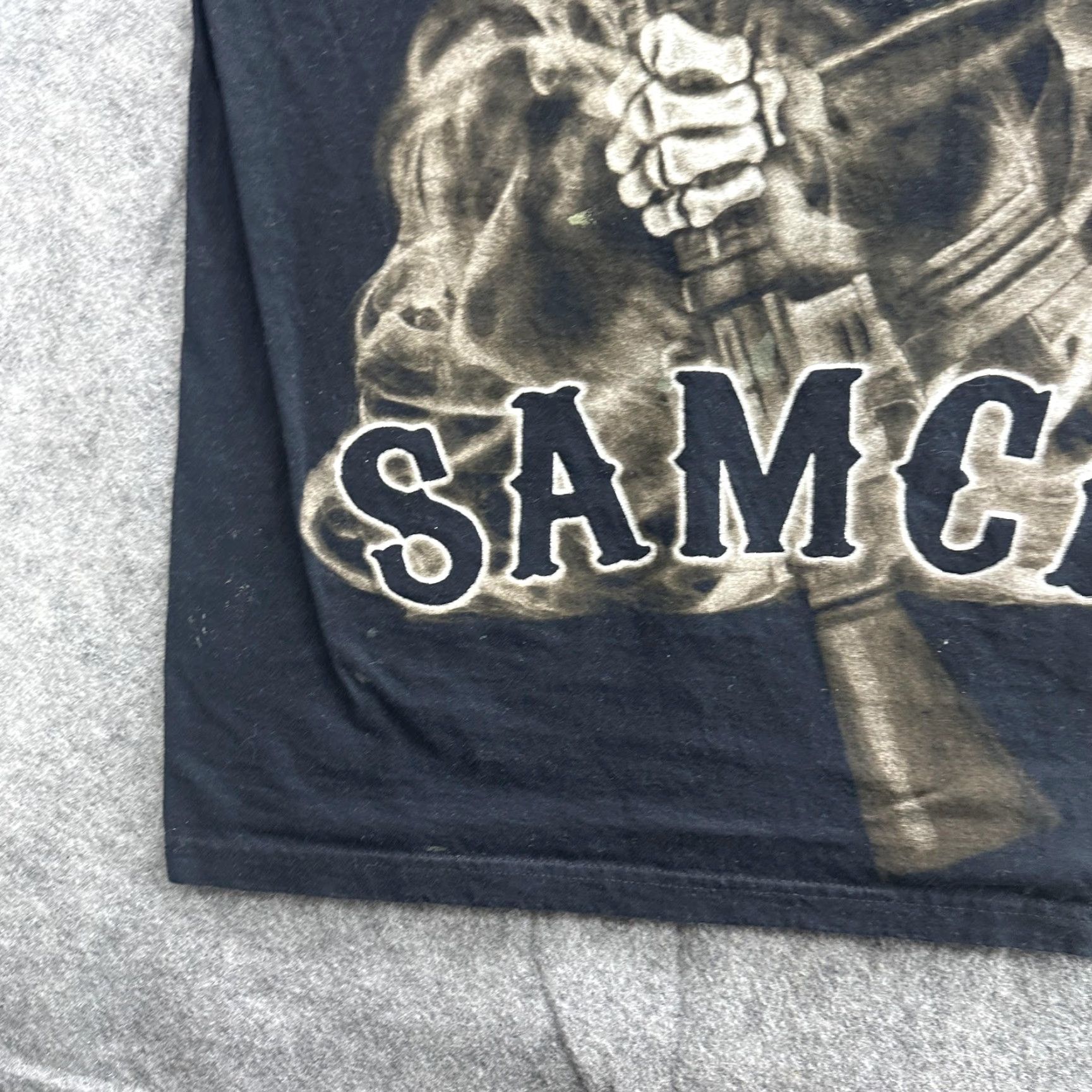 Vintage VINTAGE Sons Of Anarchy T-Shirt Mens Large Black Graphic Print TV Show Biker Sam Grim Reaper FX Size US L / EU 52-54 / 3 - 4 Thumbnail