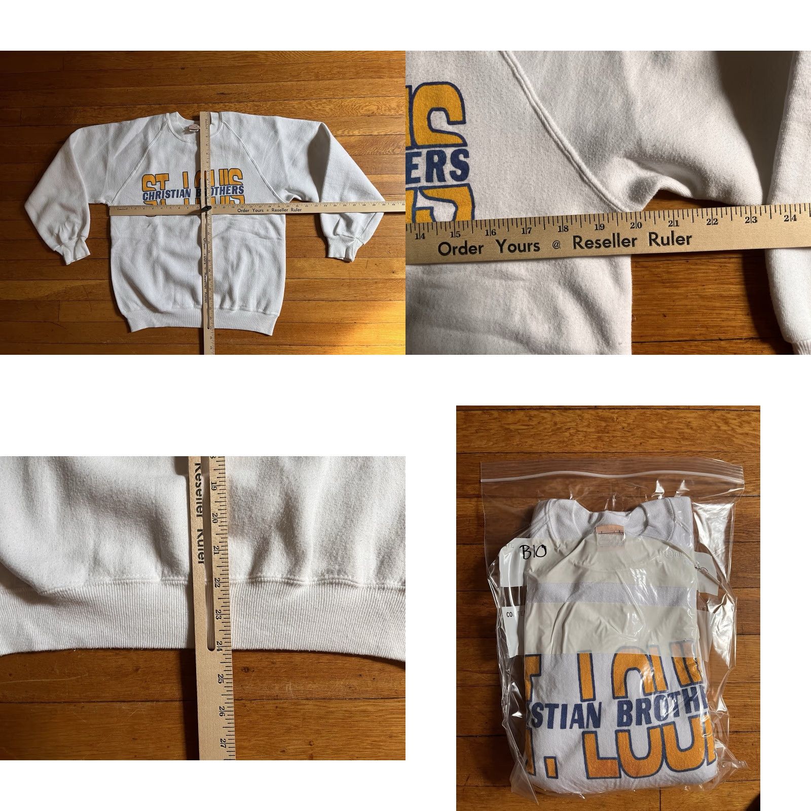 Vintage VINTAGE The College House St. Louis Christian Brothers High School Sweatshirt Men’s Medium White 90s Size US M / EU 48-50 / 2 - 8 Thumbnail