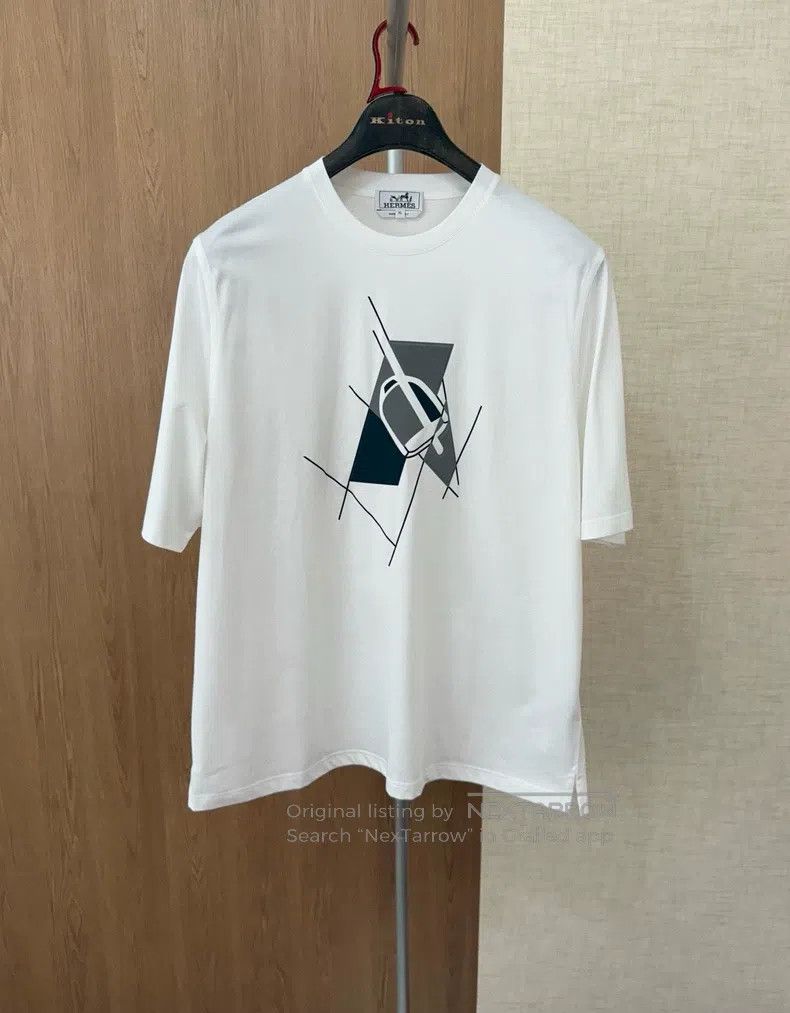 Hermes Hermes Spring/Summer Mens Short Sleeve T-Shirt Size US XL / EU 56 / 4 - 1 Thumbnail