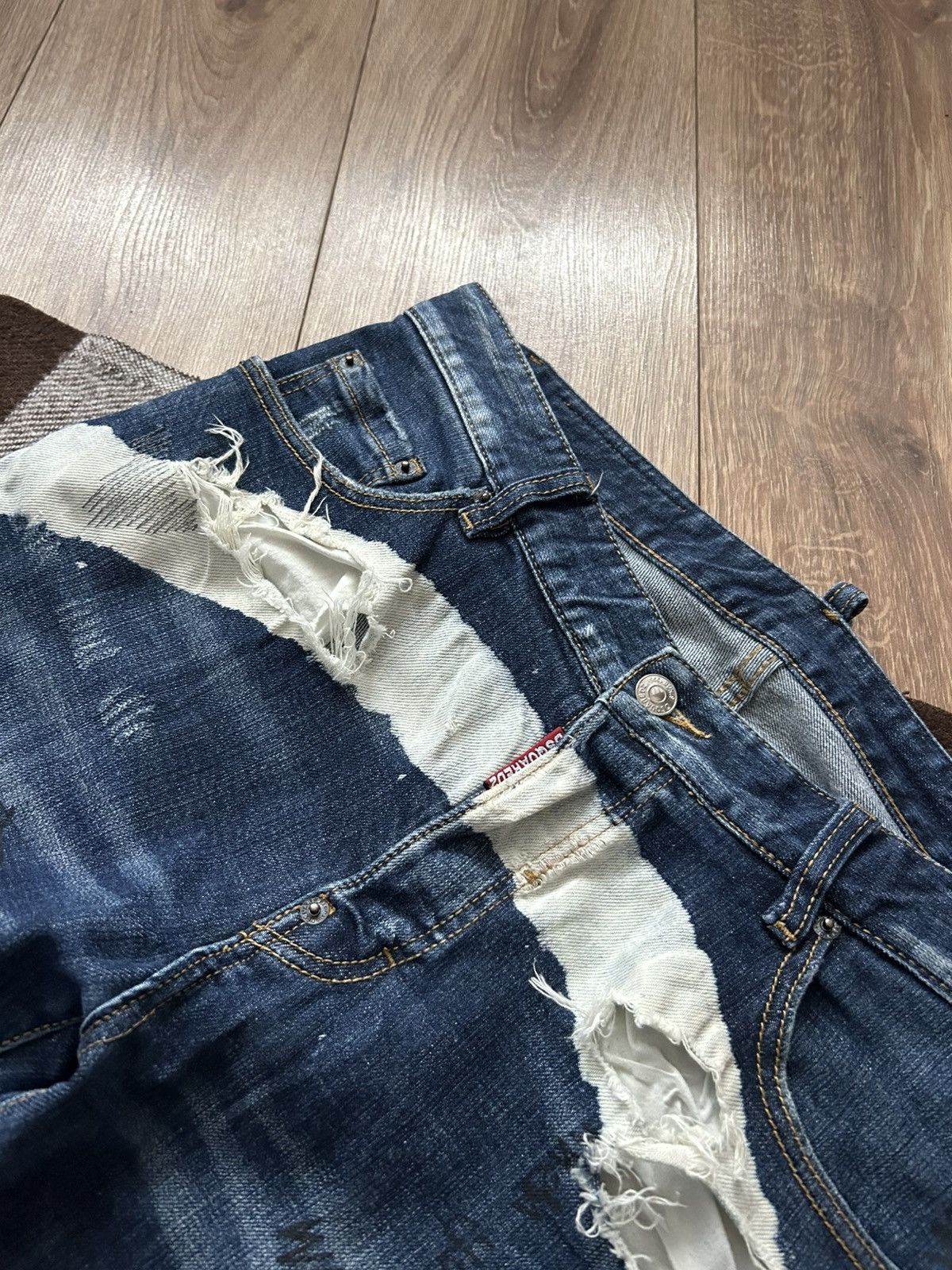 Dsquared2 Dsquared2 painted distressed drip y2l jeans mens 🥷🥷🥷 Size US 30 / EU 46 - 4 Thumbnail