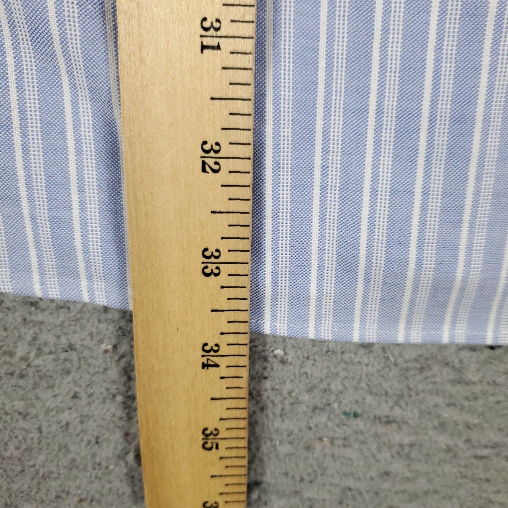 Brooks Brothers Brooks Brothers Dress Shirt Mens 17.5 Blue Striped Long Sleeve Button Down Shirt Size 48R - 5 Thumbnail