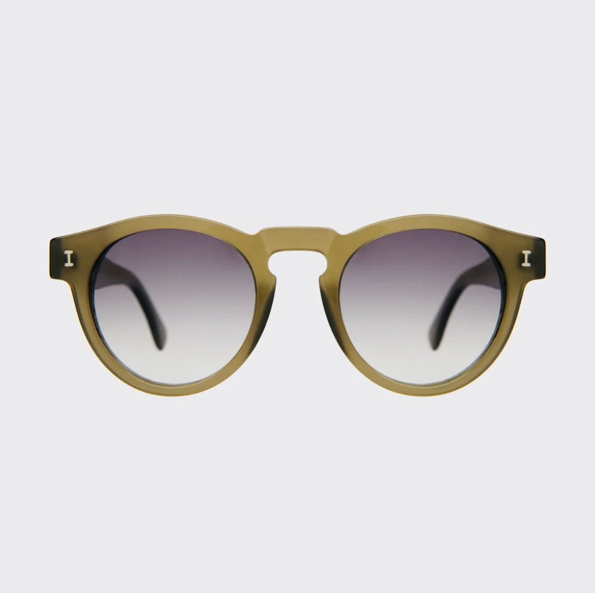 Illesteva ILLESTEVA Leonard Sunglasses - Olive/Grey Gradient Size ONE SIZE - 1 Thumbnail