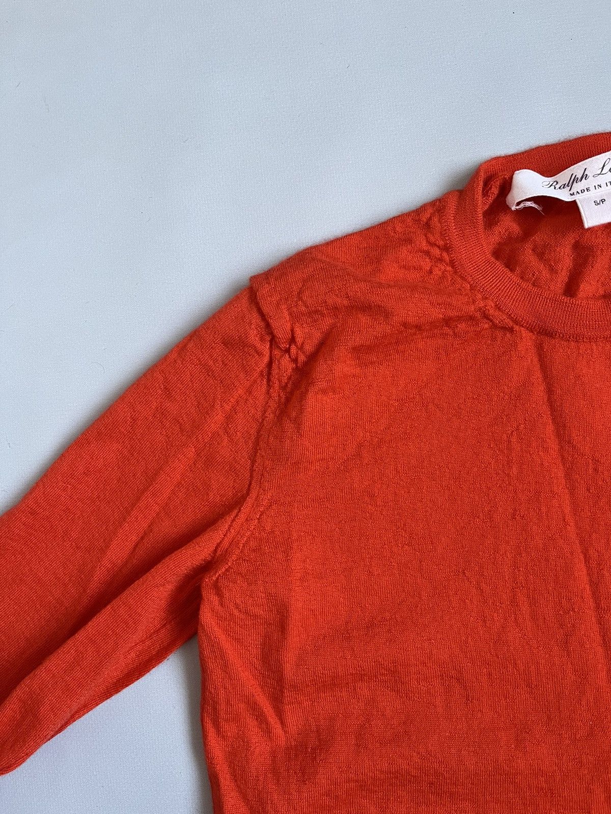 Ralph Lauren Purple Label Ralph Lauren Purple Label Women Orange Cashmere Knit Sweater Size S / US 4 / IT 40 - 11 Thumbnail