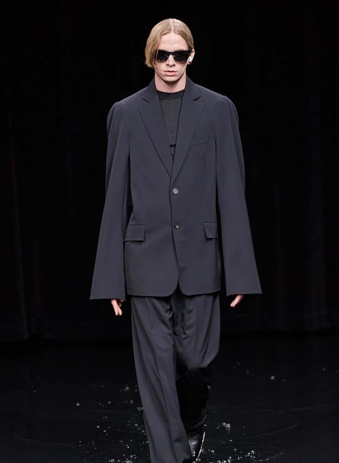 Balenciaga Black Single-Breasted Blazer Size US S / EU 44-46 / 1 - 6 Thumbnail