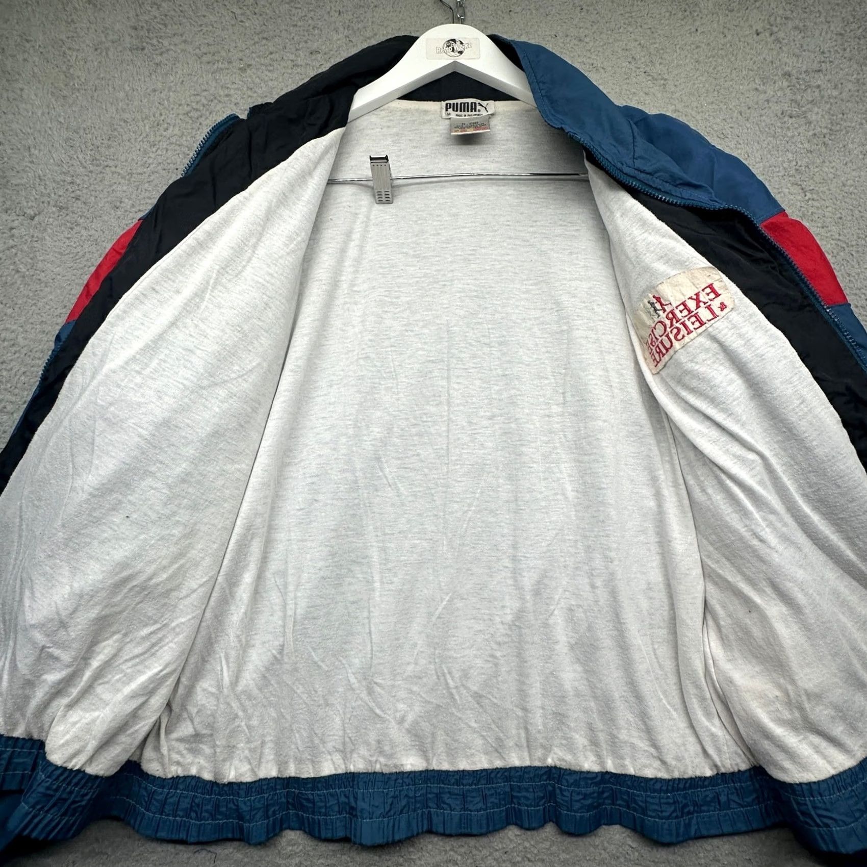 Puma VINTAGE Puma Windbreaker Jacket Mens Medium Blue Lined 90s Sport Casual Zip Pockets Size US M / EU 48-50 / 2 - 7 Thumbnail