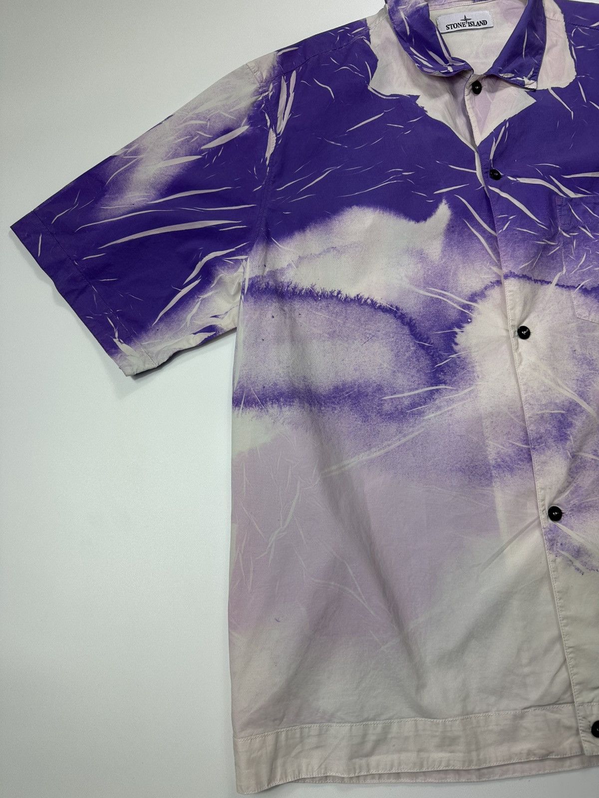 Stone Island Stone Island Abstract Print Shirt XL Size Men's Purple Size US XL / EU 56 / 4 - 7 Thumbnail