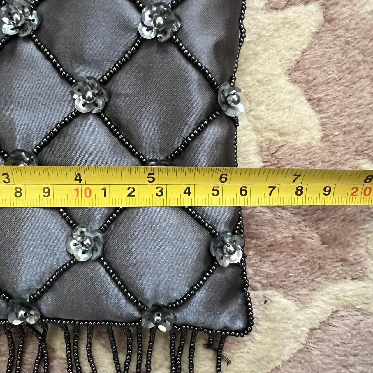 Vintage Y2k gray silver sequin beaded crossbody bag Size ONE SIZE - 5 Thumbnail