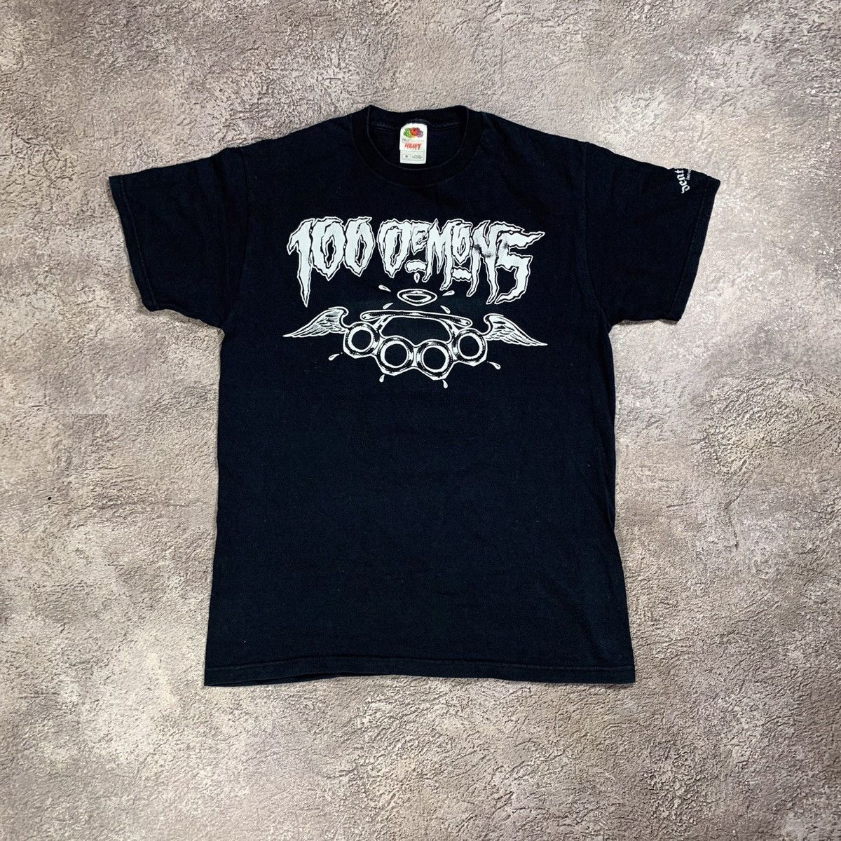 Vintage Vintage Y2K 100 Demons Graphic Tee Punk Streetwear Relaxed M Size US M / EU 48-50 / 2 - 1 Thumbnail