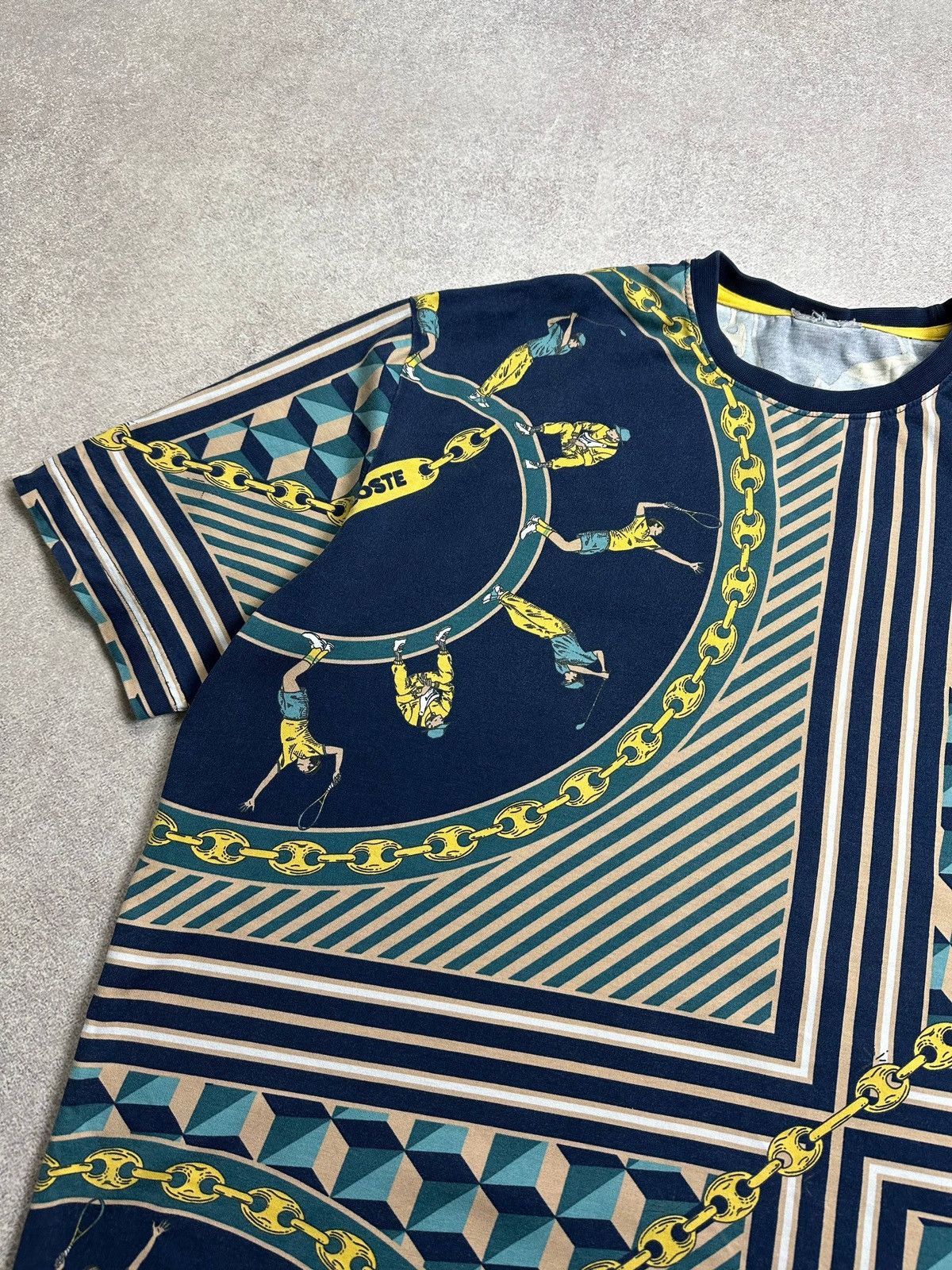 Lacoste Vintage Lacoste All Over Print Golf T-shirt Rare L Size US L / EU 52-54 / 3 - 6 Thumbnail