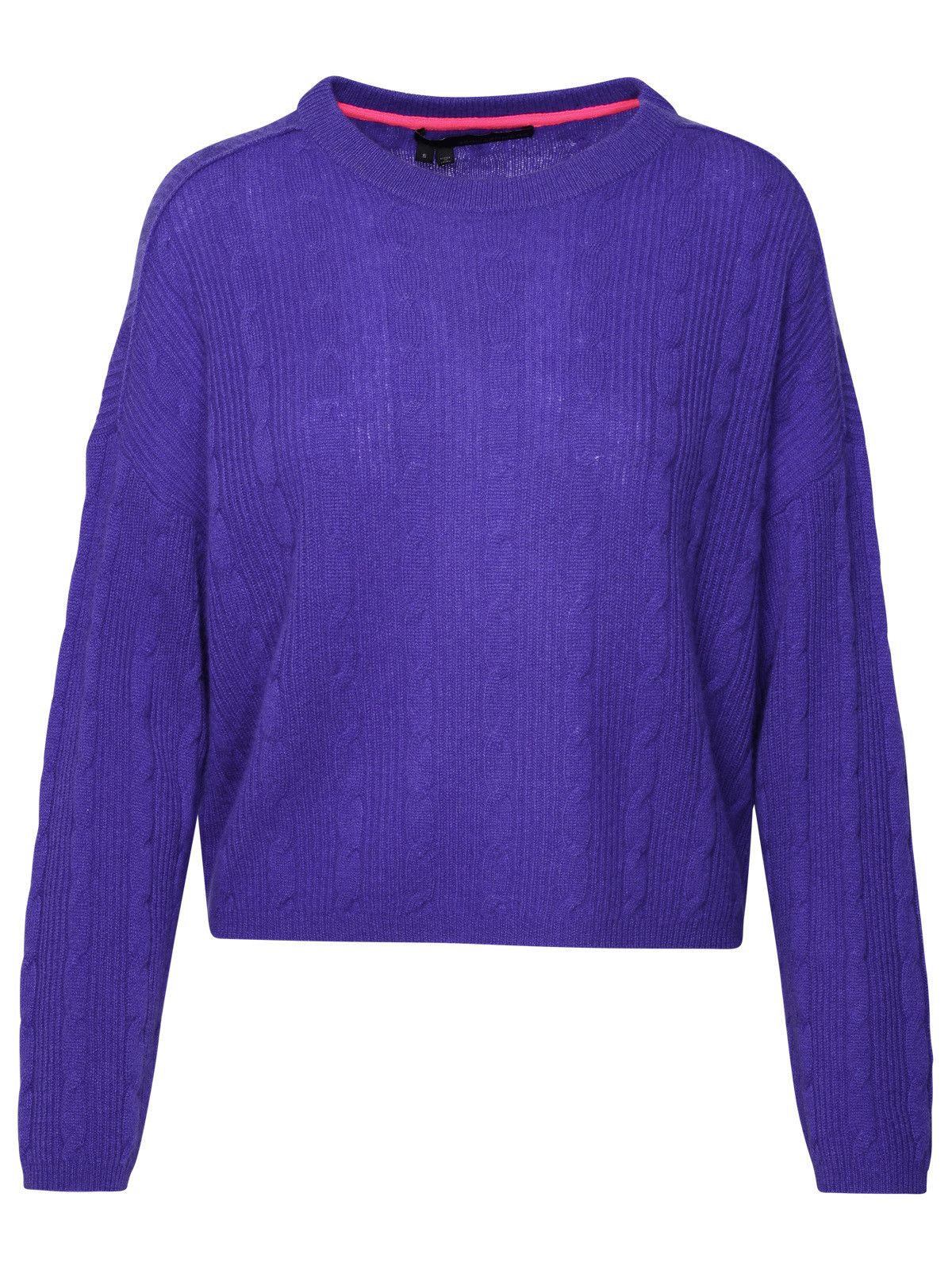 image of 360 Cashmere 'amelie' Purple Cashmere Sweater in Violet, Women's (Size Small)