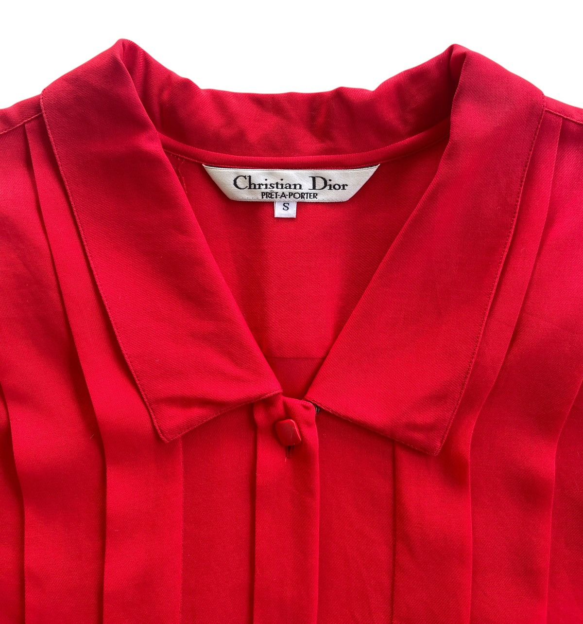 Christian Dior Monsieur CD Pleated Cropped Shirt Dress Size S / US 4 / IT 40 - 5 Thumbnail