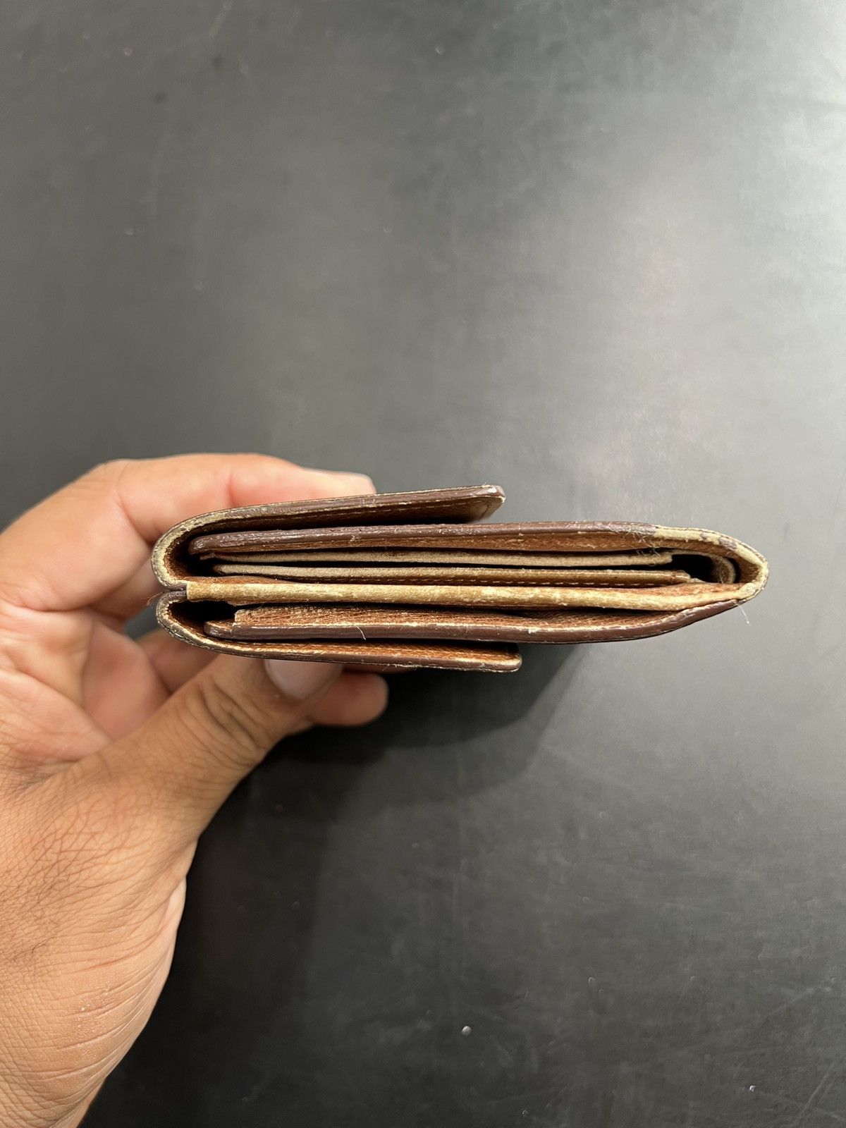 Louis Vuitton × Vintage Louis Vuitton Monogram Leather Button Fold Wallet Size ONE SIZE - 14 Thumbnail