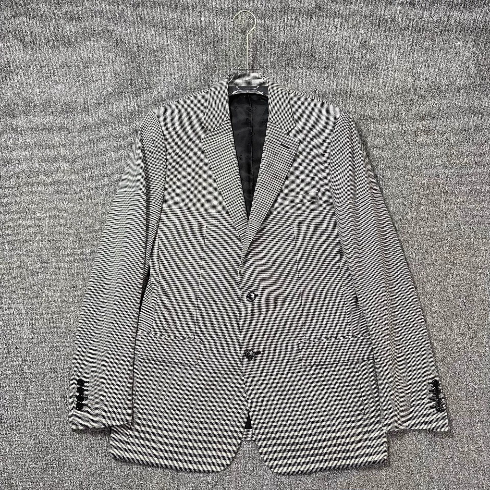 Dior Dior Houndstooth Panelled Wool Suit 48/50 Size 48L - 3 Thumbnail