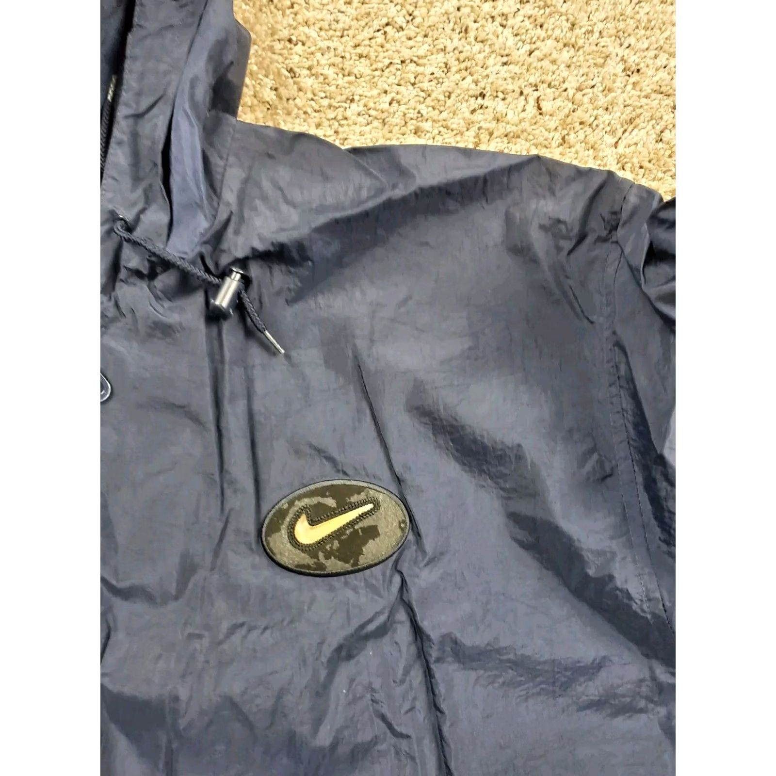Nike VINTAGE Nike Windbreaker Jacket XL Mens Blue Full Zip Hooded 90s Oversized Size US XL / EU 56 / 4 - 6 Thumbnail