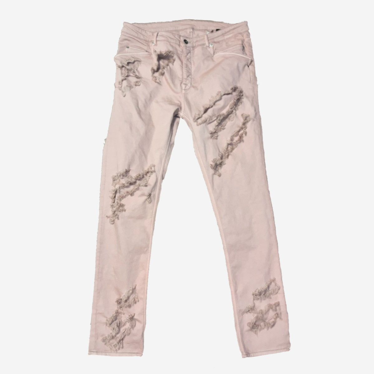 image of Rick Owens x Rick Owens Drkshdw Drkshdw Detroit-Cut Jeans Faded Pink, Men's (Size 38)