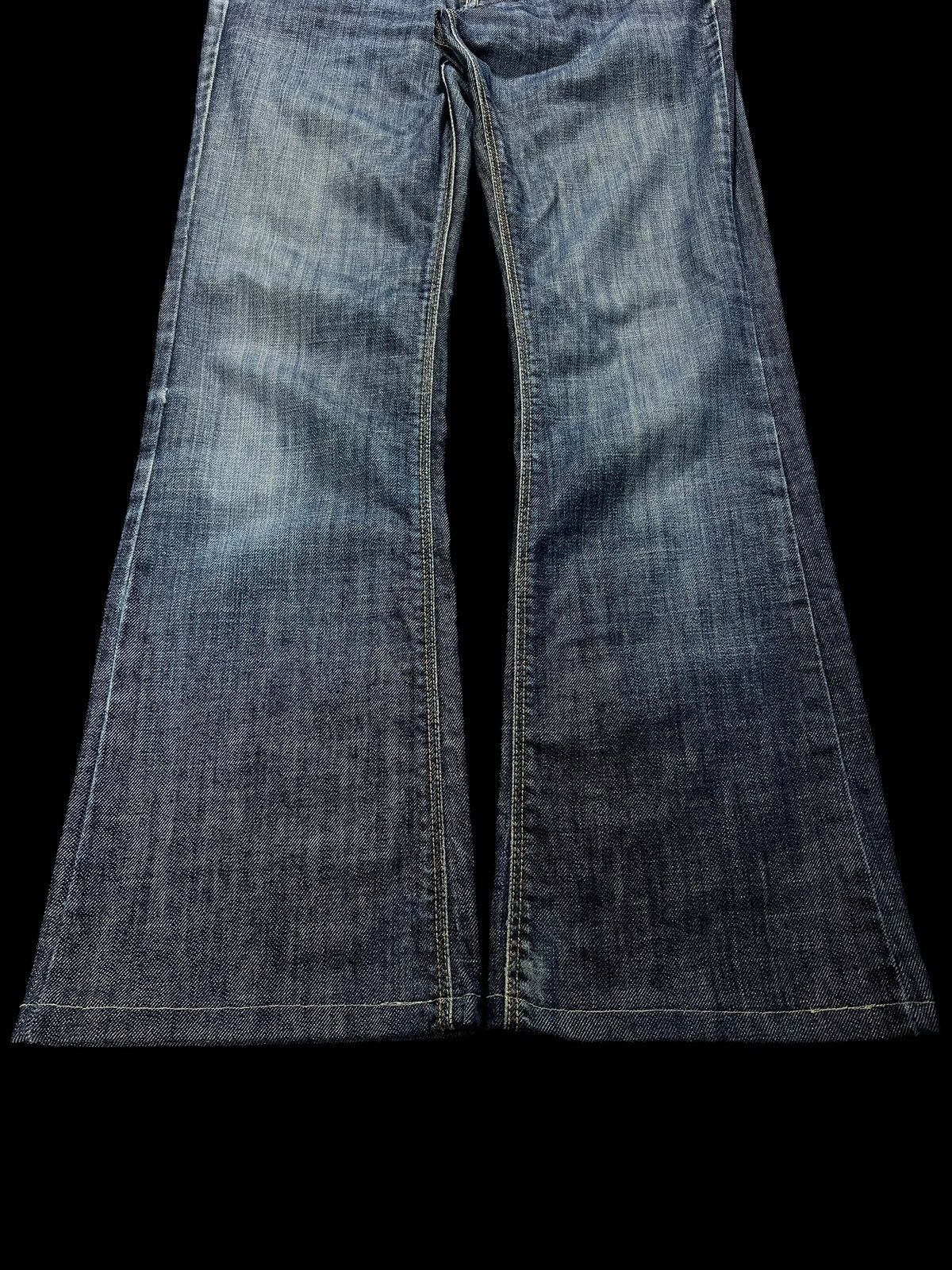 Japanese Brand × Vintage 💥Flare💥Vintage 90’s Style Dry Age Washed Jeans Size US 29 - 3 Thumbnail