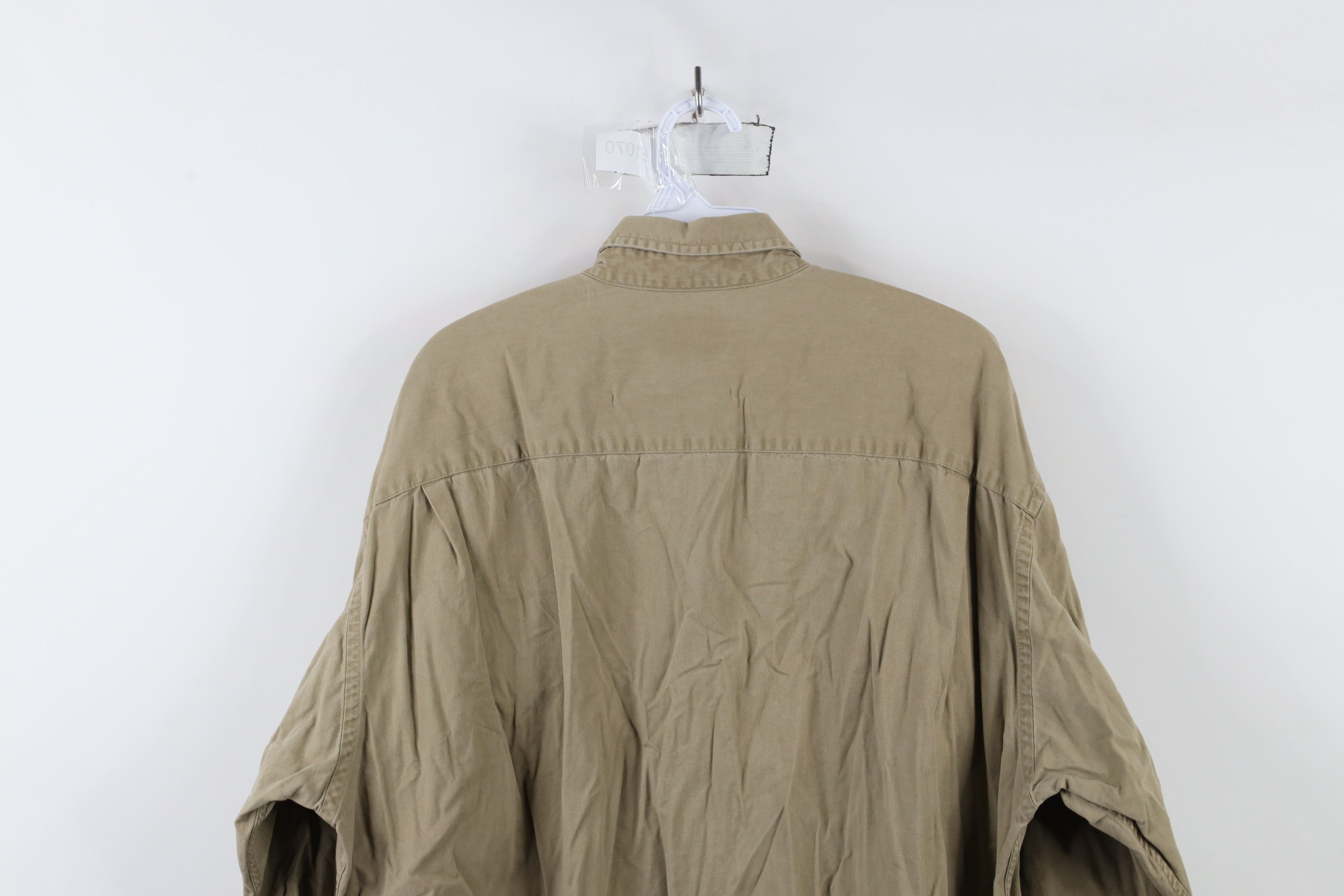 Vintage Vintage 90s Streetwear Military Collared Button Down Shirt Size US L / EU 52-54 / 3 - 11 Thumbnail