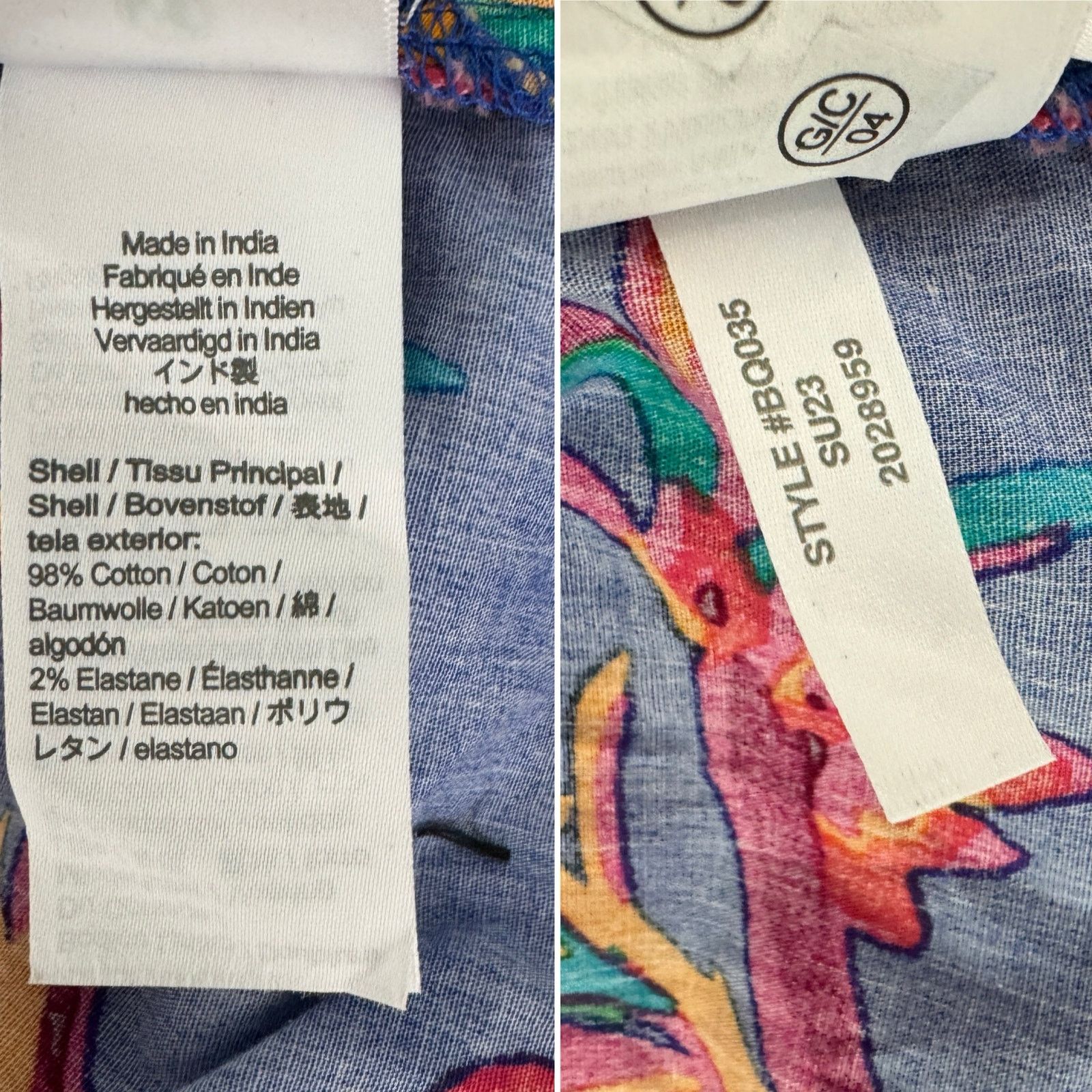 J.Crew J.Crew Factory Tropical Floral Tank Top blue pink size 12 Size XL / US 12-14 / IT 48-50 - 7 Thumbnail