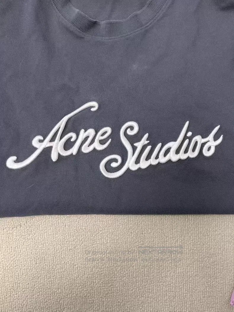 Acne Studios Acne Studios Embroidered logo letter round neck loose fit Size US XS / EU 42 / 0 - 3 Thumbnail