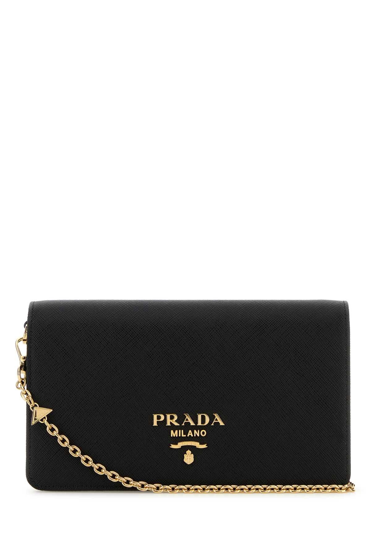 Prada Black Leather Mini Shoulder Strap Size ONE SIZE - 1 Thumbnail