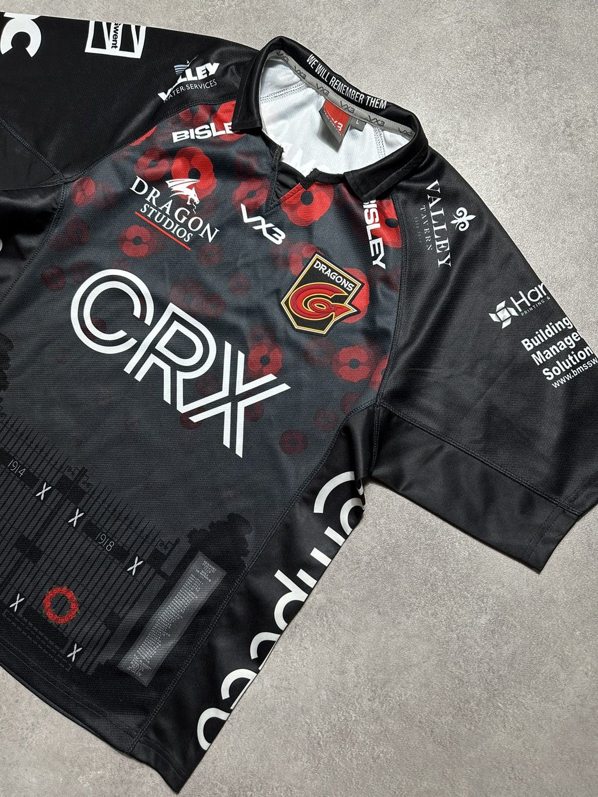 Other Mens Rugby Jersey VRX Veni Vidi Vici Dragons RFC Size US L / EU 52-54 / 3 - 2 Thumbnail