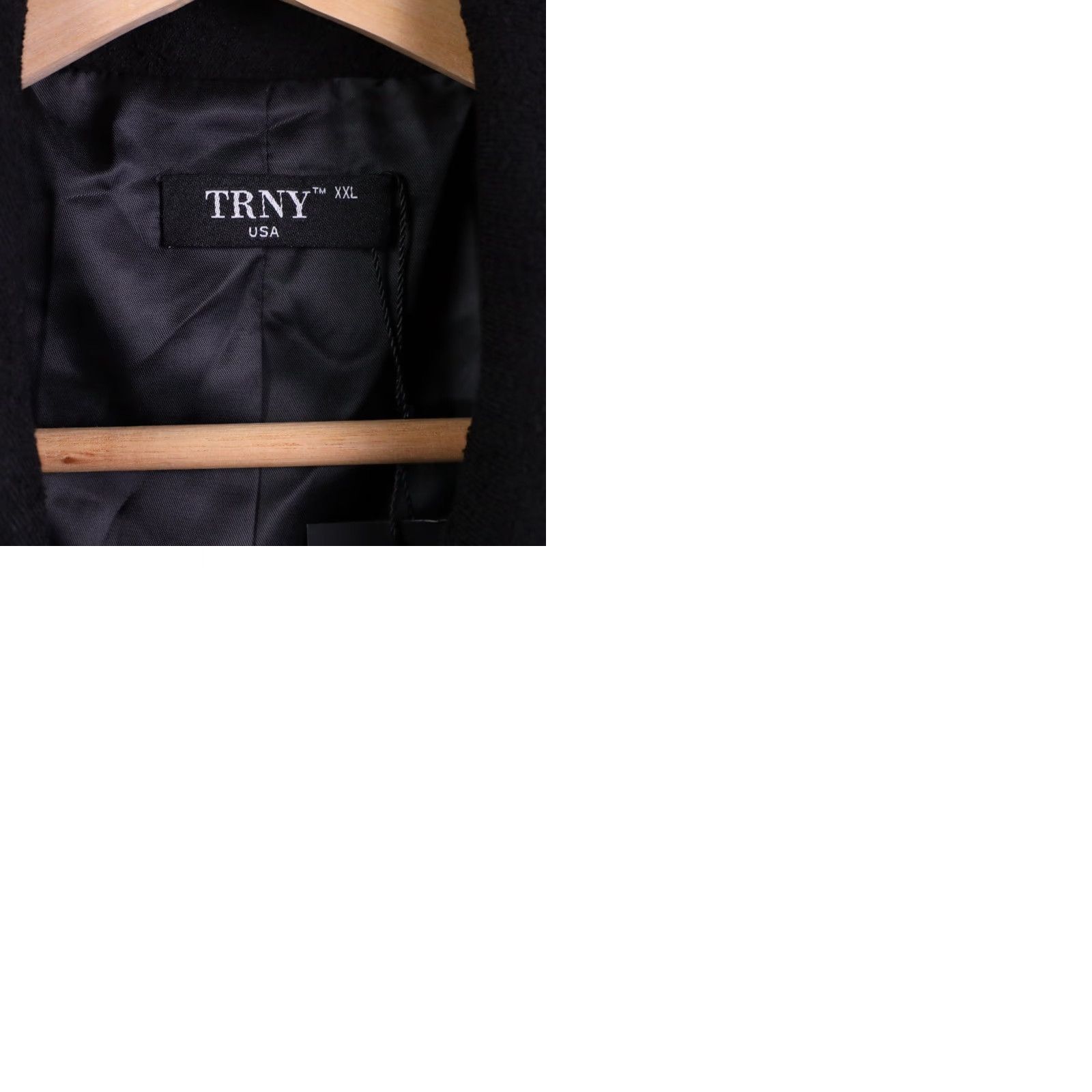 Doublet TRNY USA Oversized Blazer Jacket Women's XXL Black Double Breasted NWT Pattern Solid with Contrast Stitching Short Jacket Adults Women Size XXL / US 16-18 / IT 52-54 - 9 Thumbnail