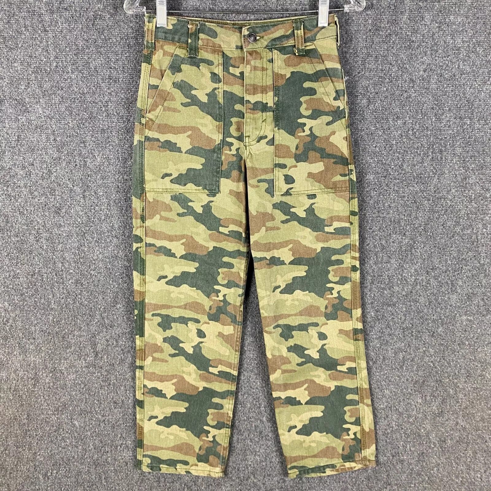 Other We The Free Jeans Women's 24 Camouflage Capri High Rise Size 24" / US 00 / IT 34 - 1 Thumbnail