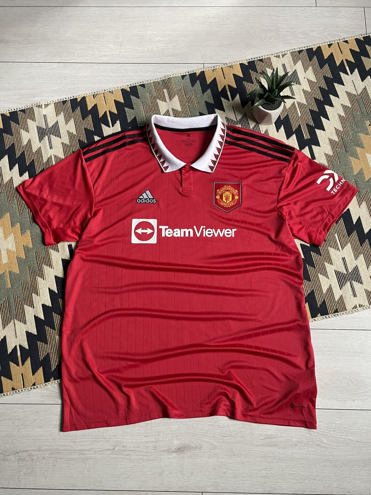 Other Adidas Manchester United 22/23 Home Soccer Blockcore Jersey Size US XXL / EU 58 / 5 - 1 Thumbnail