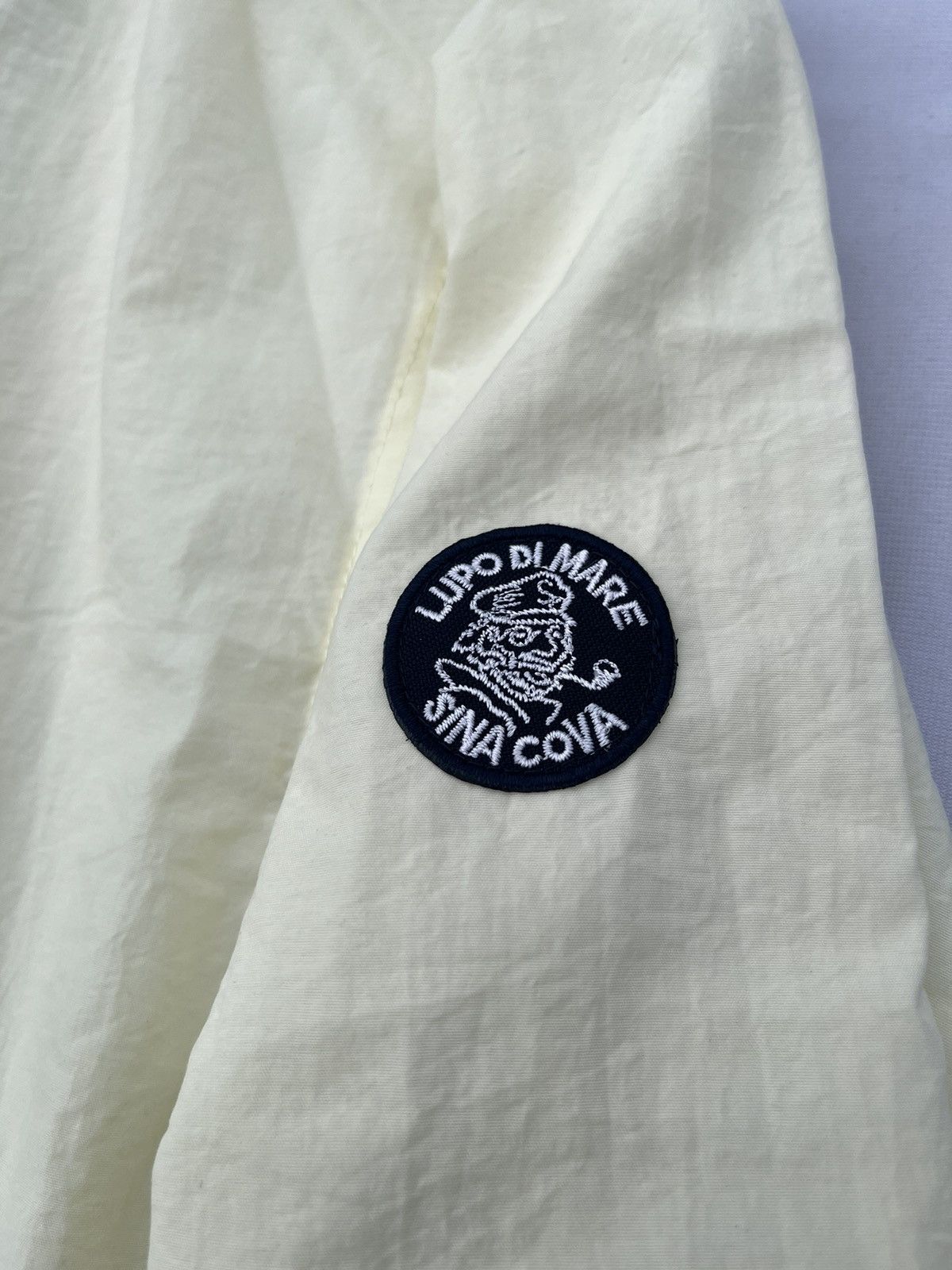 Japanese Brand Sina Cava Summer Coach Light Jacket Beige Y2K Style Vintage Size US XXL / EU 58 / 5 - 2 Thumbnail