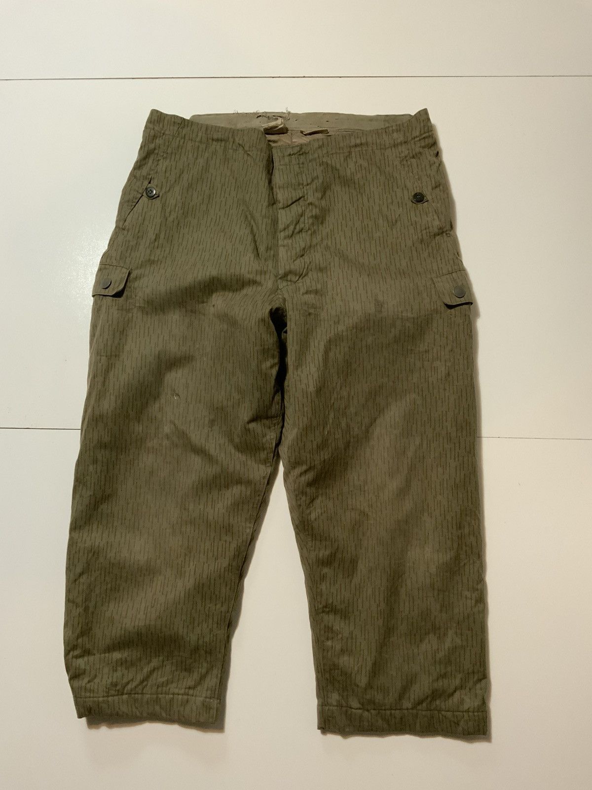 Vintage VTG East German NVA Strichtarn Rain Drop Camouflage Pants Size US 40 / EU 56 - 1 Thumbnail