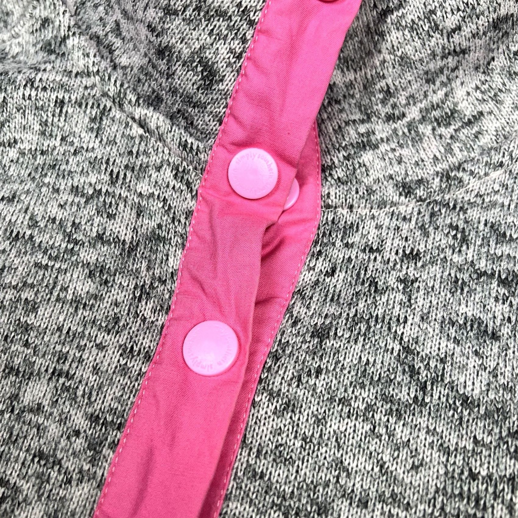 Vintage VINTAGE Simply Southern Jacket Womens S Pink Gray Henley Snap T Button Size S / US 4 / IT 40 - 6 Thumbnail