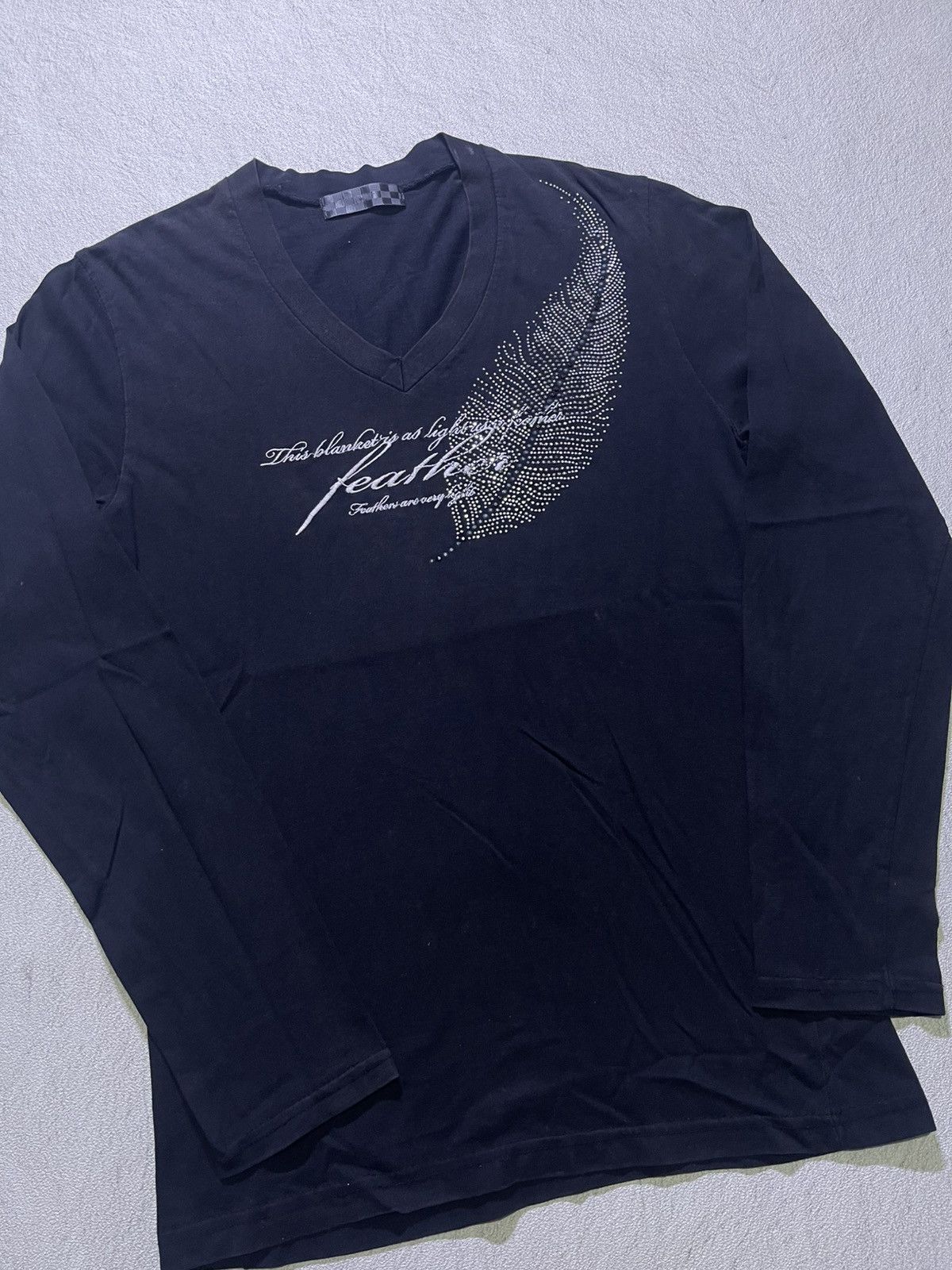 Japanese Brand Y2K LEATHER long sleeve tshirt Size US M / EU 48-50 / 2 - 2 Thumbnail