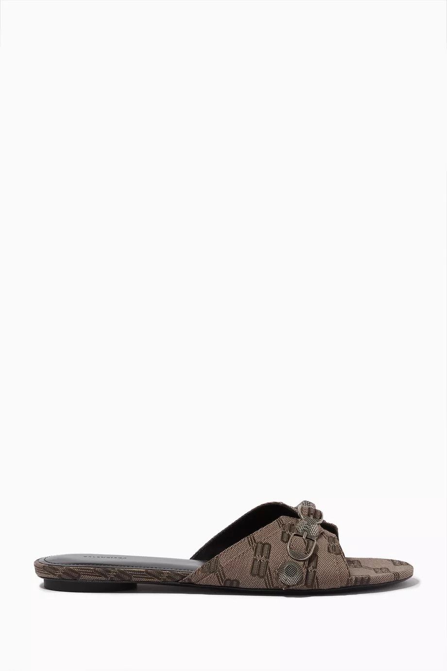 image of Balenciaga O1S1Rm0424 Cagole Sandals Bb Monogram In Brown, Women's