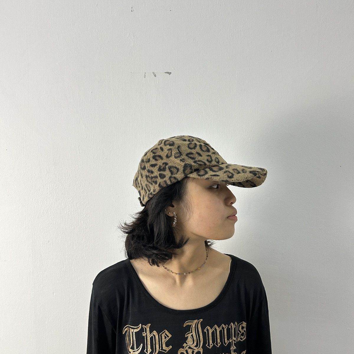 Japanese Brand × Vintage 1990s Big Leopard Print Cap Size ONE SIZE - 3 Thumbnail