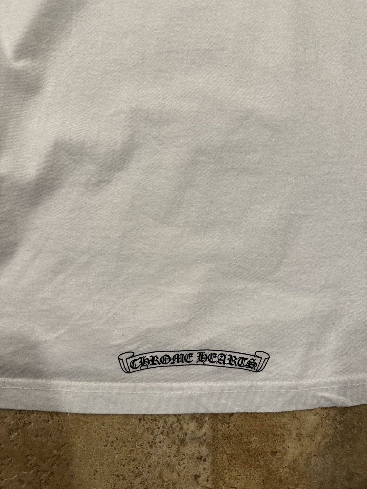 Chrome Hearts Chrome Hearts Welcome to Las Vegas Scroll Logo White Tee Size US XL / EU 56 / 4 - 9 Thumbnail