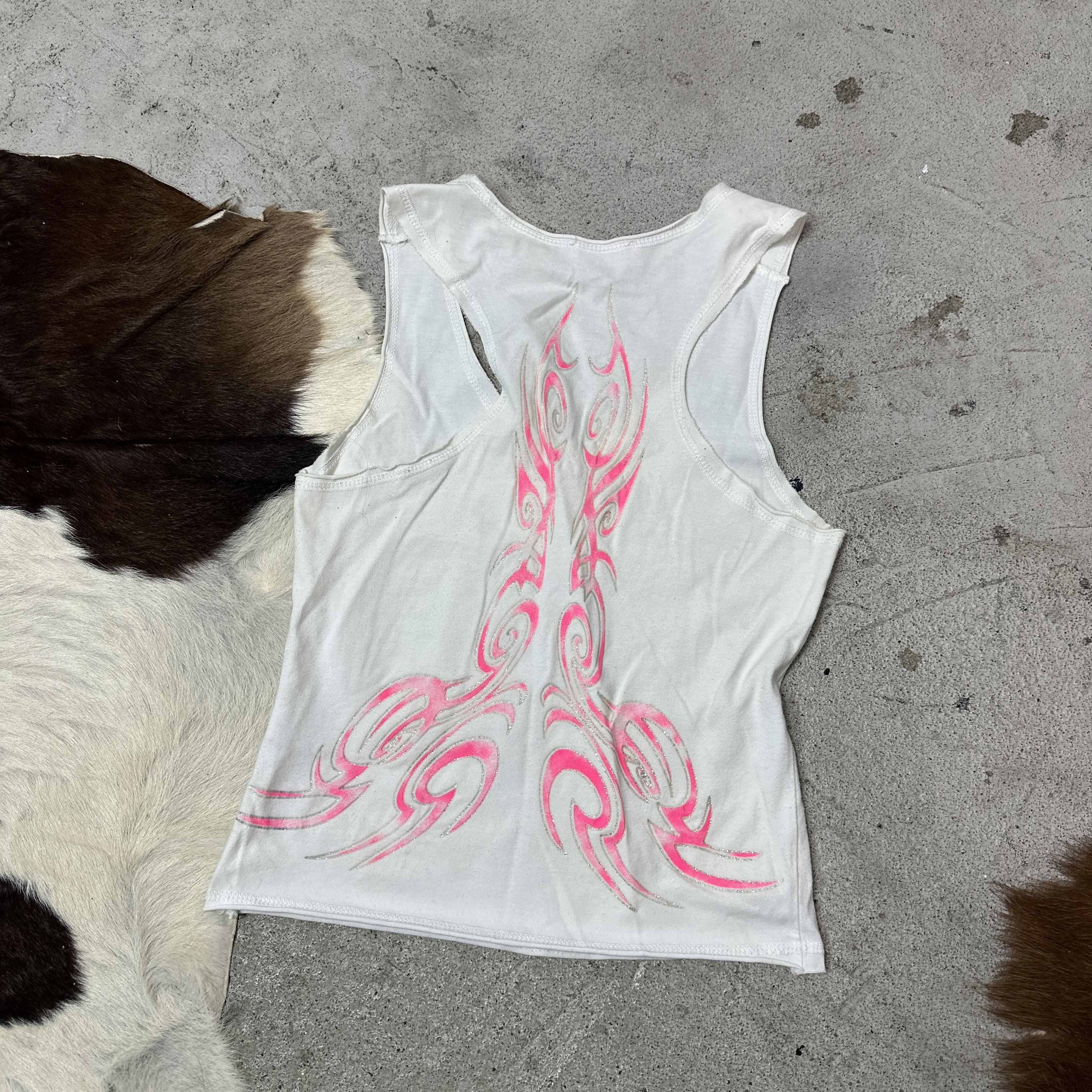 Vintage Vintage Streetwear Printed Tribal Tank Top Y2K Size S / US 4 / IT 40 - 3 Thumbnail