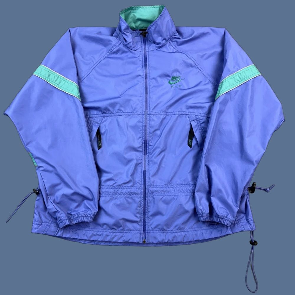 Nike Nike F.I.T. Jacket Women’s Medium Full Zip Lightweight Windbreaker 90s Vintage Purple Solid Embroidered Logo Men? Womens Size M / US 6-8 / IT 42-44 - 1 Thumbnail