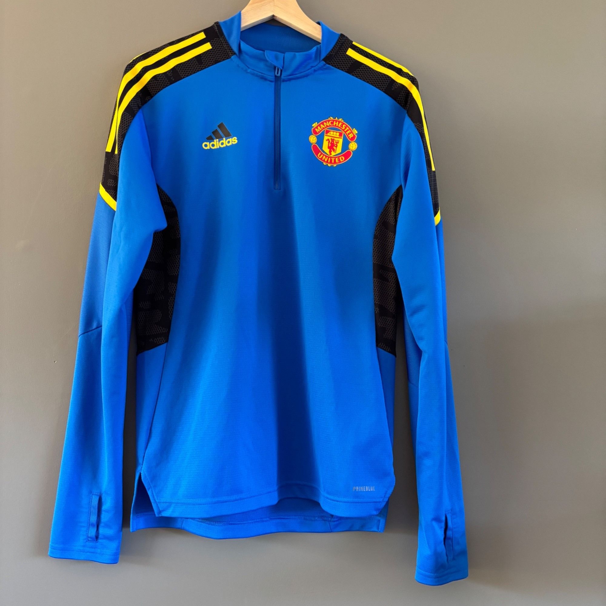 Adidas Adidas Manchester United 2021/22 Training Glow Blue Jersey S Size US S / EU 44-46 / 1 - 1 Thumbnail