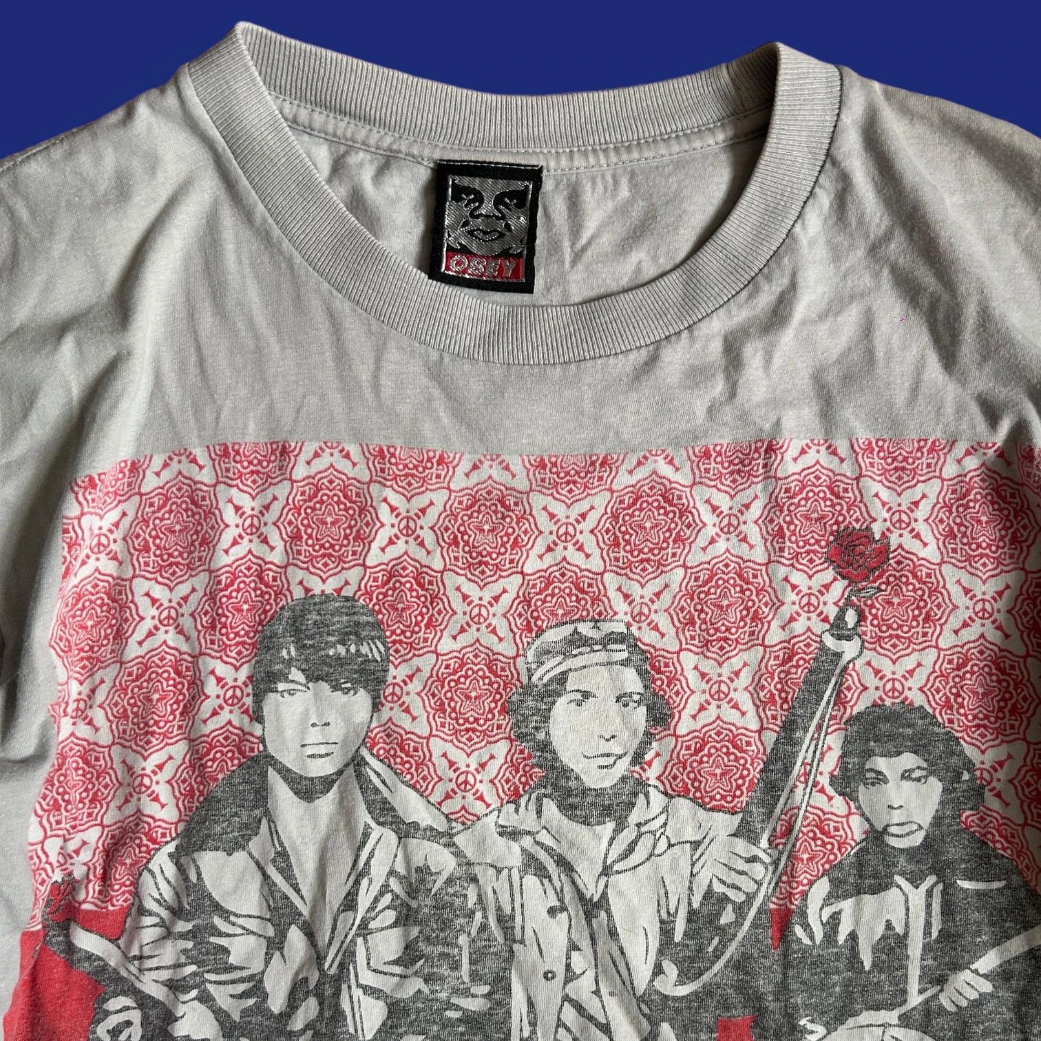 Obey Vintage Obey x Shephard Fairey Defiant Youth T Shirt Size US M / EU 48-50 / 2 - 1 Thumbnail