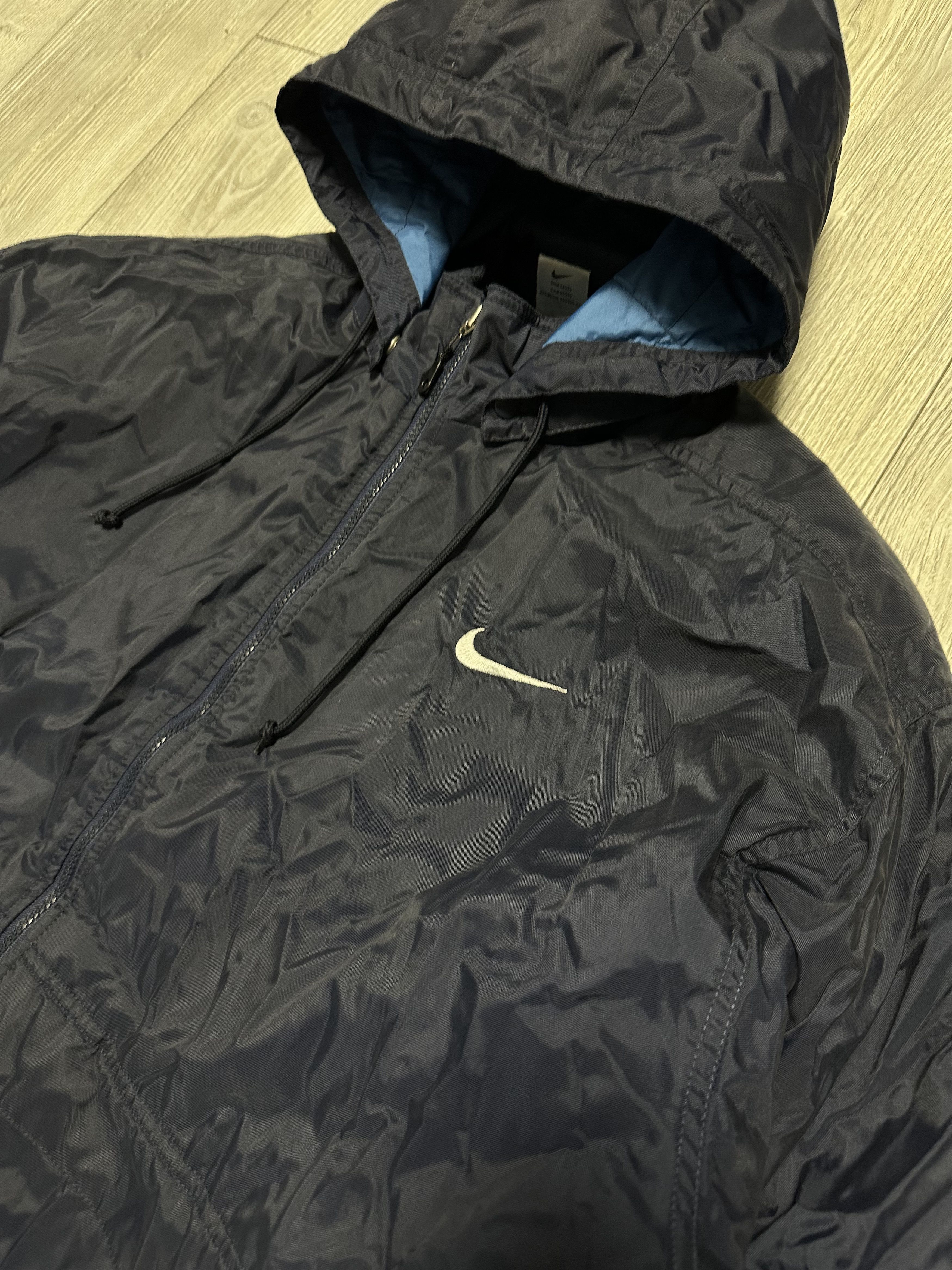 Nike Nike Vintage Mens Big Logo Drill Nylon Track Jacket Size XL Size US XL / EU 56 / 4 - 4 Thumbnail