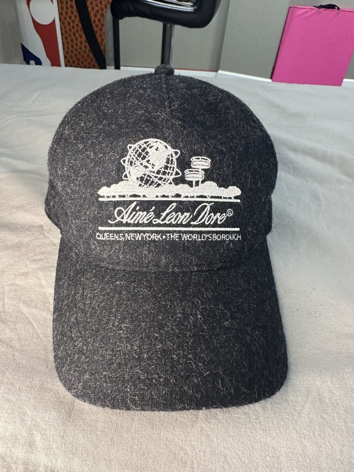 Aime Leon Dore Aime Leon Dore Wool Unisphere Hat Charcoal Size ONE SIZE - 3 Thumbnail