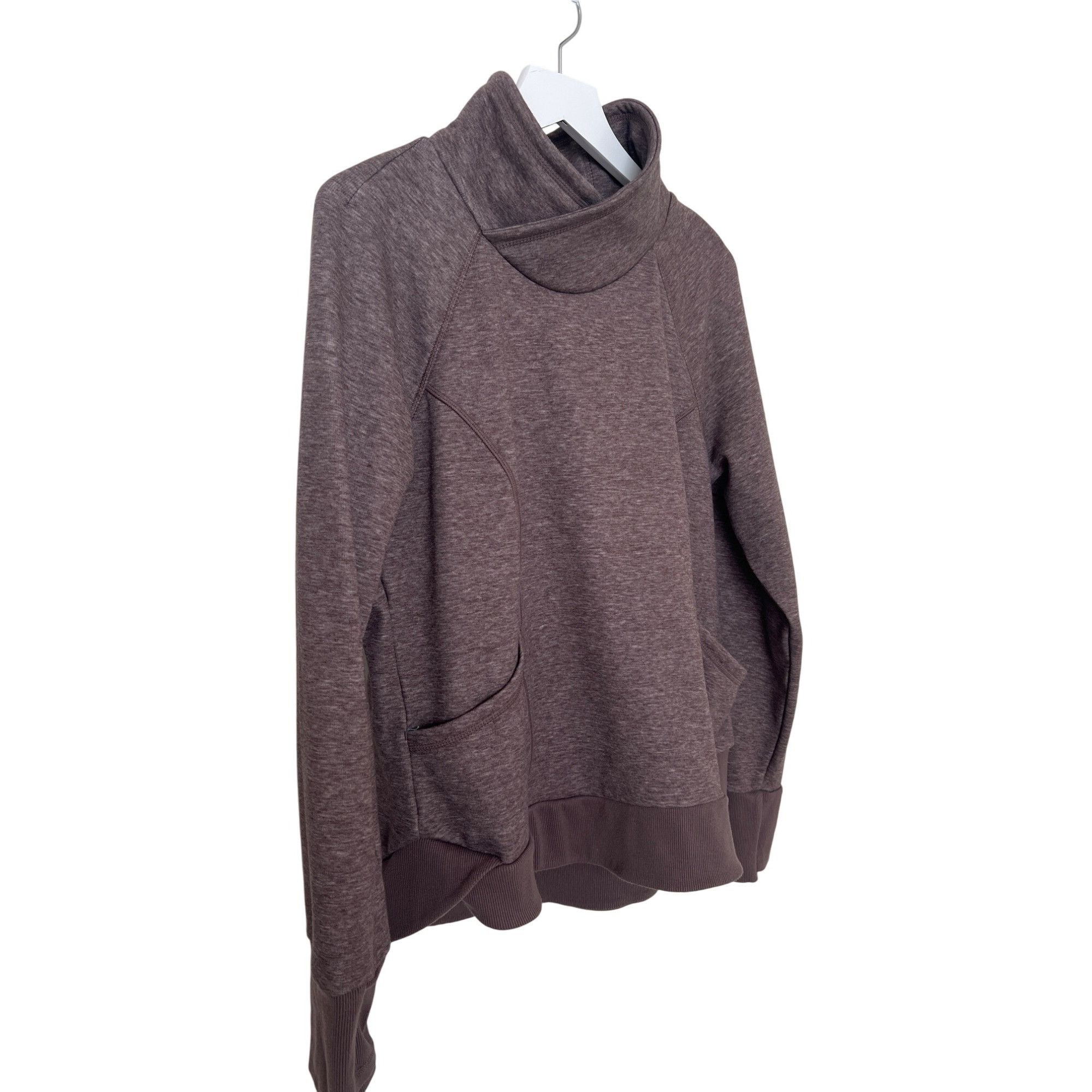 Other 90 Degree By Reflex Heathered Maroon Pullover Sweatshirt Size L / US 10 / IT 46 - 2 Thumbnail