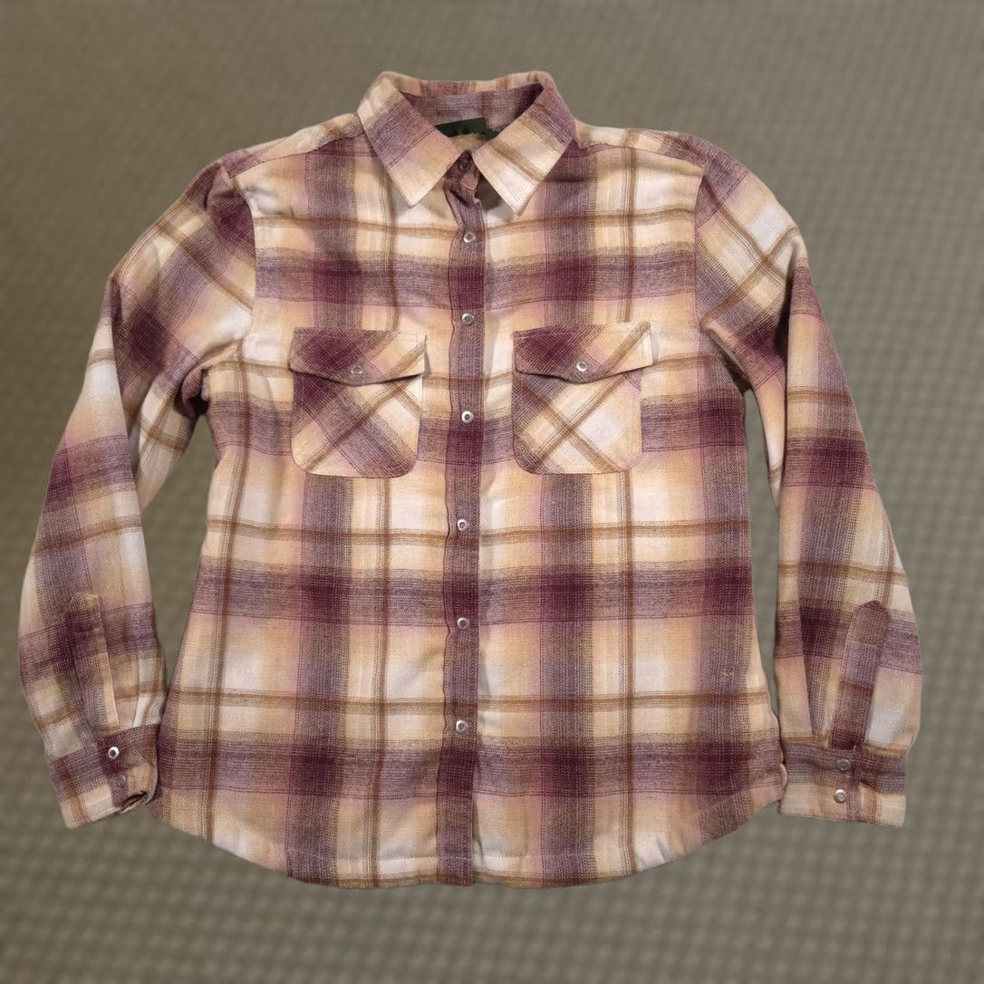 Vintage Stillwater Supply Flannel Shirt Womens Small Plaid Sherpa Lined Snap Front Size S / US 4 / IT 40 - 1 Thumbnail