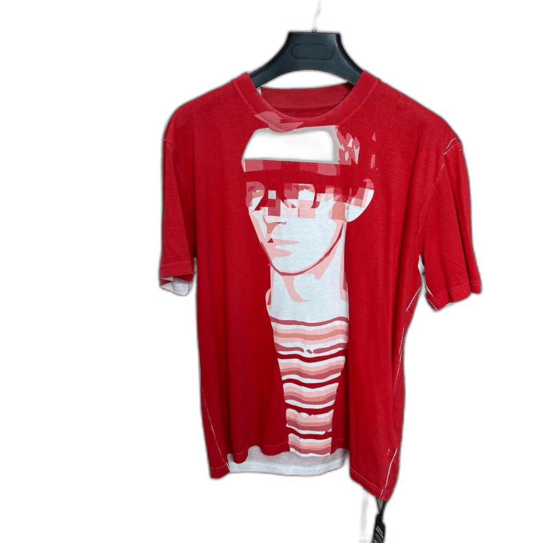 Prada Prada Red Short Sleeve T-Shirt Size L Size US L / EU 52-54 / 3 - 1 Thumbnail
