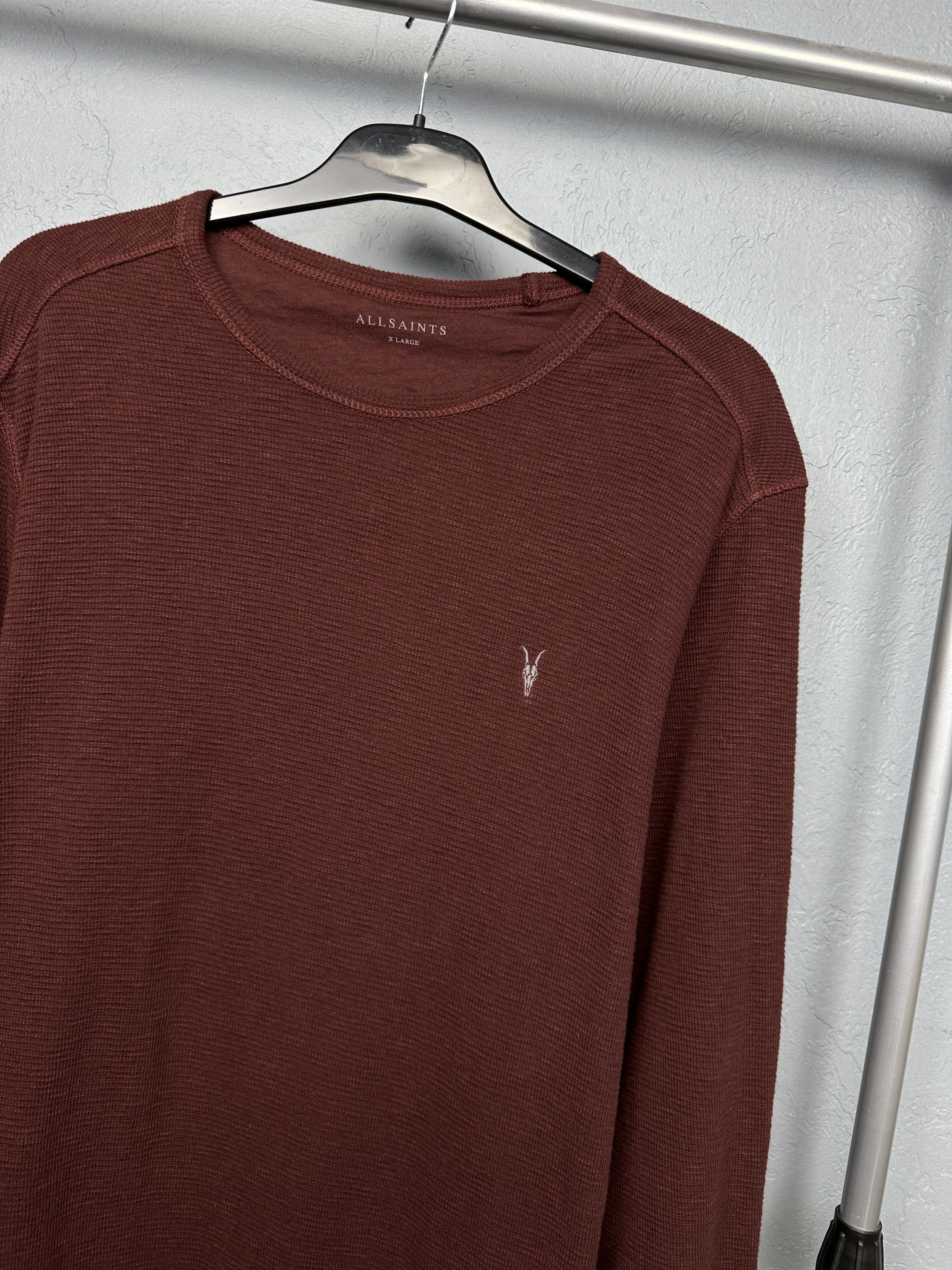Allsaints Allsaints Clash Crew Neck Mens Ribbed Sweater Size US XL / EU 56 / 4 - 2 Thumbnail