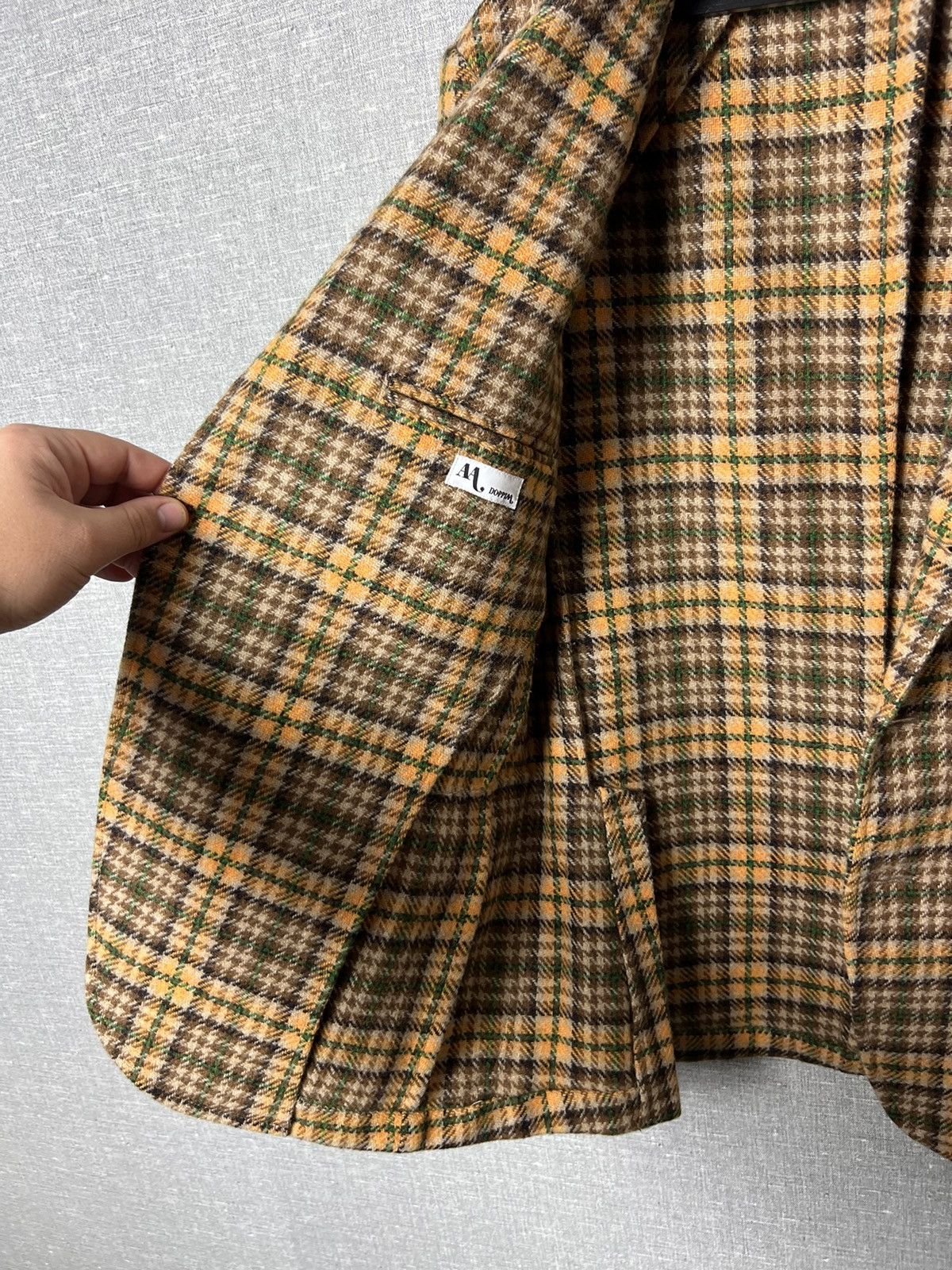 Doppiaa Rare Doppiiaa Aabenzio Tweed Checkered Blazer Jacket Size US M / EU 48-50 / 2 - 17 Thumbnail