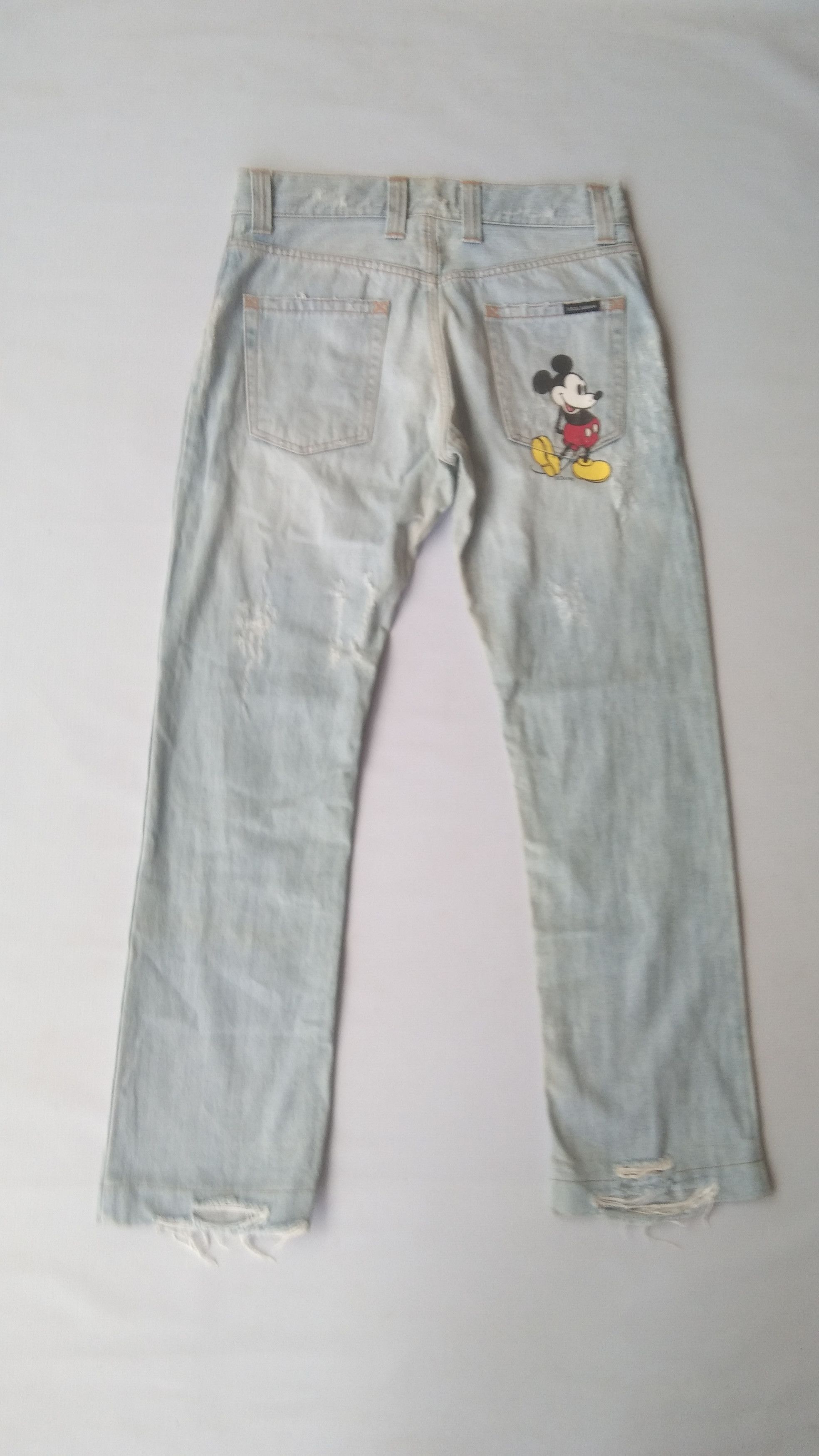 Disney × Dolce & Gabbana Disney x D&G distres wash jeans straight Size US 32 / EU 48 - 1 Thumbnail